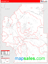 Park County, CO Zip Code Wall Map