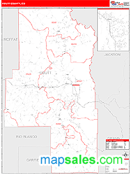 Routt County, CO Zip Code Wall Map