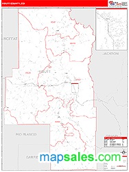 Routt County, CO Wall Map