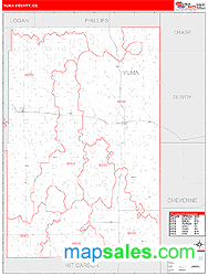 Yuma County, CO Wall Map