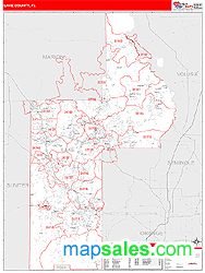 Lake County, FL Wall Map