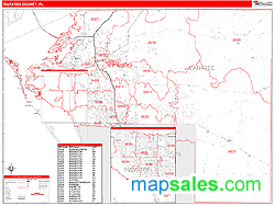 Manatee County Fl Zip Code Wall Map By Marketmaps From Davincibg