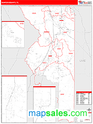 Sumter County, FL Zip Code Wall Map