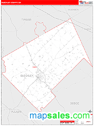 Bleckley County, GA Zip Code Wall Map