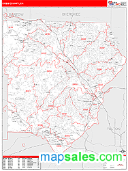 Cobb County, GA Wall Map