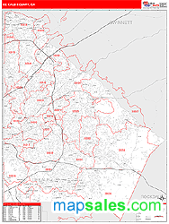 DeKalb County, GA Wall Map