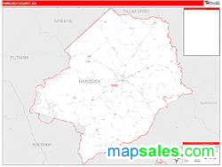 Hancock County, GA Wall Map