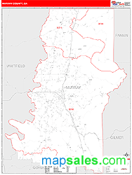 Murray County, GA Wall Map