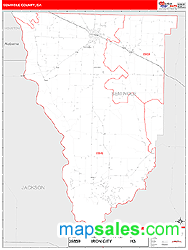 Seminole County, GA Wall Map