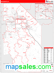 Ada County, ID Zip Code Wall Map