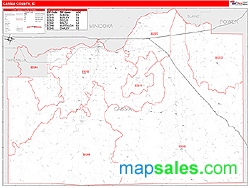 Cassia County, ID Zip Code Wall Map