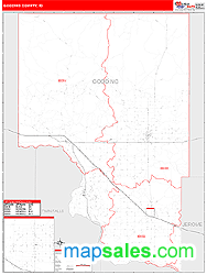 Gooding County, ID Zip Code Wall Map