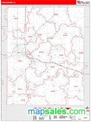 Knox County, IL Wall Map