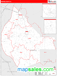 Monroe County, IL Zip Code Wall Map