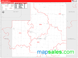 Stark County, IL Zip Code Wall Map