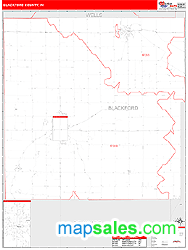 Blackford County, IN Wall Map