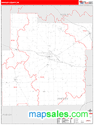 Whitley County, IN Zip Code Wall Map