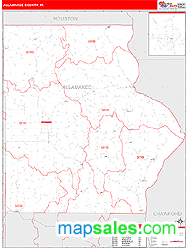 Allamakee County, IA Wall Map