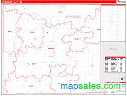 Appanoose County, IA Wall Map