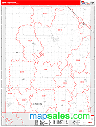 Benton County, IA Wall Map