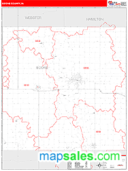 Boone County, IA Zip Code Wall Map