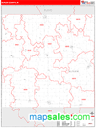 Butler County, IA Zip Code Wall Map