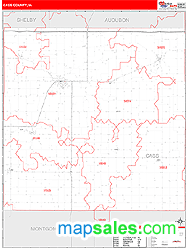 Cass County, IA Wall Map