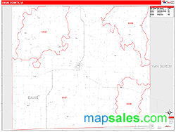 Davis County, IA Wall Map