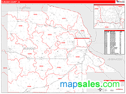 Dubuque County, IA Wall Map