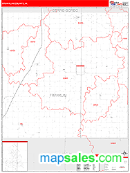 Franklin County, IA Wall Map