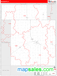 Ida County, IA Zip Code Wall Map