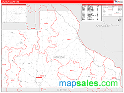 Jackson County, IA Wall Map