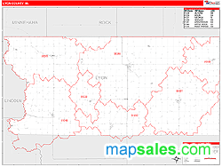 Lyon County, IA Wall Map