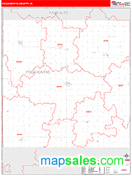 Pocahontas County, IA Wall Map