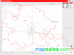 Wapello County, IA Wall Map