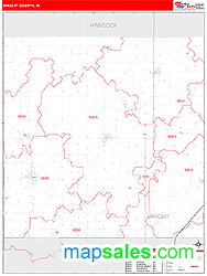 Wright County, IA Zip Code Wall Map
