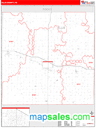 Ellis County, KS Wall Map