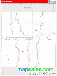 Graham County, KS Zip Code Wall Map