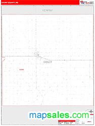 Grant County, KS Zip Code Wall Map