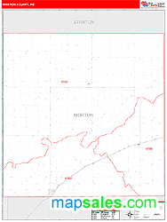 Morton County, KS Zip Code Wall Map