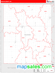 Nemaha County, KS Zip Code Wall Map