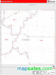 Sheridan County, KS Wall Map