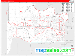 Wyandotte County, KS Wall Map