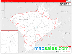 Crittenden County, KY Zip Code Wall Map