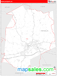 Franklin County, KY Wall Map