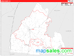 Larue County, KY Zip Code Wall Map