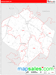 Lincoln County, KY Zip Code Wall Map