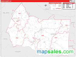 Marion County, KY Wall Map