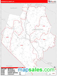 Rockcastle County, KY Wall Map