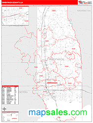 Tangipahoa County, LA Wall Map